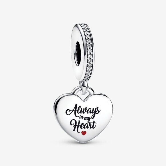 Pandora Engravable Always In My Heart Charm|Pendant - Picture 1 of 1